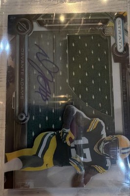 2014 Topps Strata - Clear Cut Autograph Rookie Relics Davante Adams #CCAR-DA...