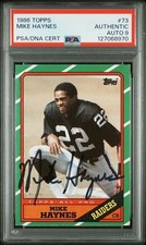 1986 Topps - Mike Haynes #73 ~~~AUTOGRAPHED!!!~~~ ONLY 1 OF 5!!