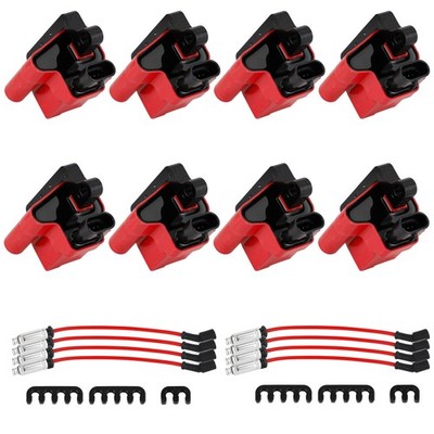 8x D581 Zündspulen & Zündkabel Quadratische Ultra High 3859078 für GMC