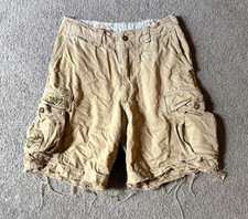VTG Y2K Abercrombie Fitch Type A-8 Fatigues Canvas Cargo Shorts - Size 32