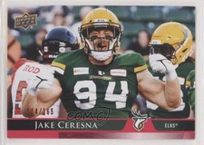 2021 Upper Deck CFL Red 114/165 Jake Ceresna #86 0x1