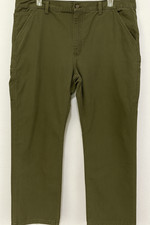 Carhartt B324 ARG Men  s 38x32 Green Canvas Carpenter Pants Relaxed Fit Work