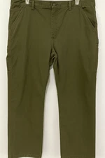 Carhartt B324 ARG Men’s 38x32 Green Canvas Carpenter Pants Relaxed Fit Work