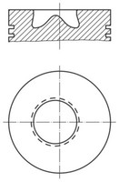 Mahle Kolben FüR Mercedes LK/LN2 Lk/Ln2 MK Unimog T2/LN1 84-05 3660301418