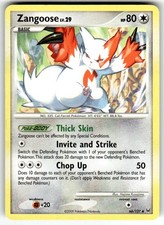 Zangoose 66/127 Uncommon Platinum Pokemon LP on eBay