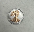 2024 Rose Gold Highlighted 1oz American Silver Eagle .999 - BU