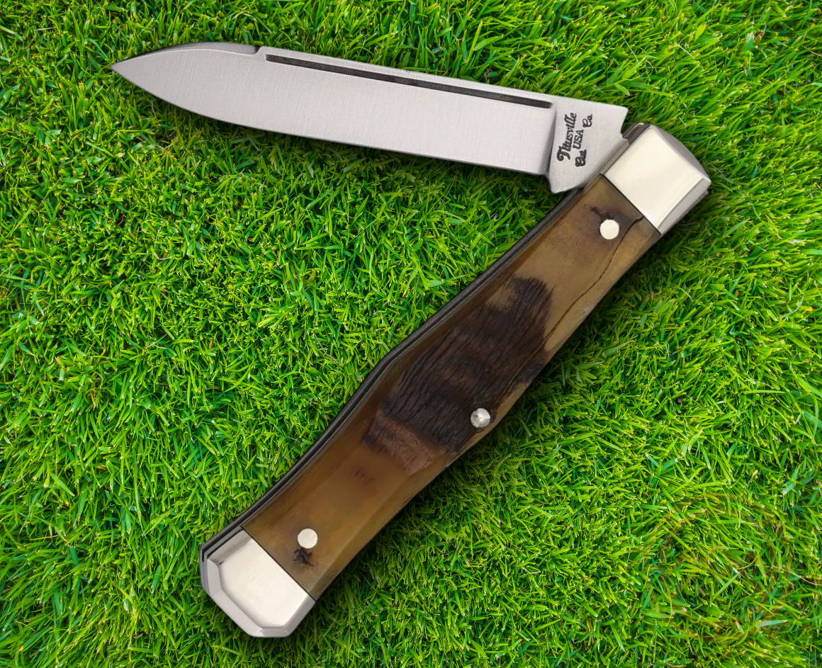 Titusville Cutlery Lexingtonian Folding Knife 1095HC Steel Blade