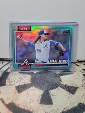 GRANT HOLMES Topps 2026 Series 1 #182 Aqua Rainbow Foil Braves