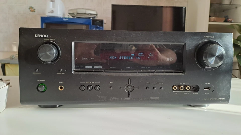 Denon AVR-1911 Sintoamplificatore AV 7.1 Dolby TrueHD DTS-HD HDMI Home Theatre - Immagine 2 di 4