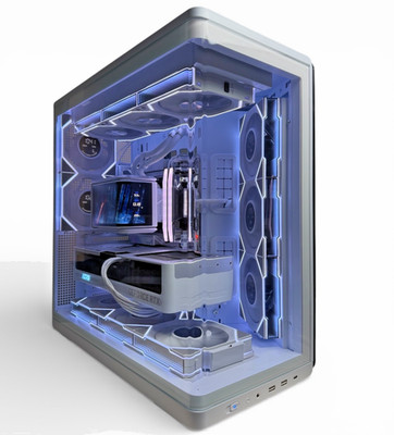 Custom Premium PC LUX Starry 9850X3D  RTX 5080 |32GB| 2TB Gen5 |White