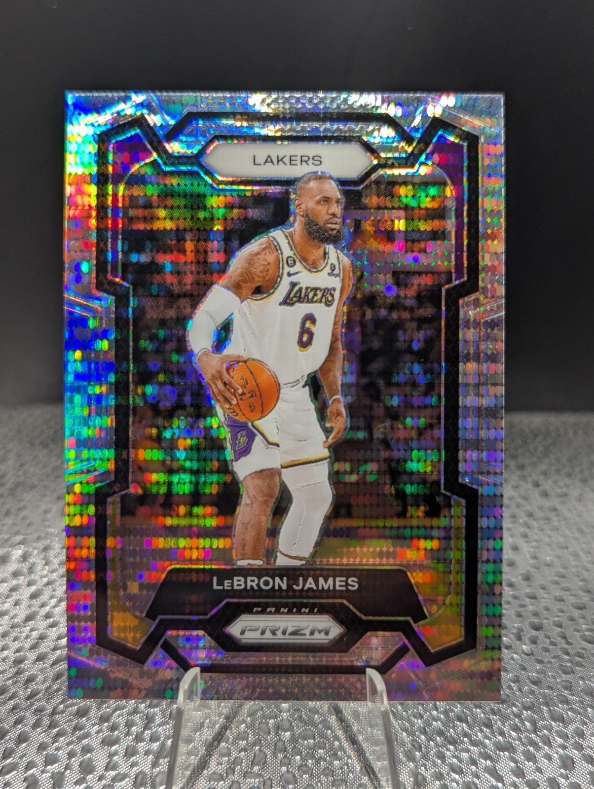 2023-24 Panini Prizm - LeBron James #63 Hyper Prizm