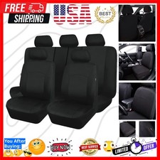 Car Seat Covers Front Seats Rear Bench Polyester Car Seat Protectors Easy Ins...