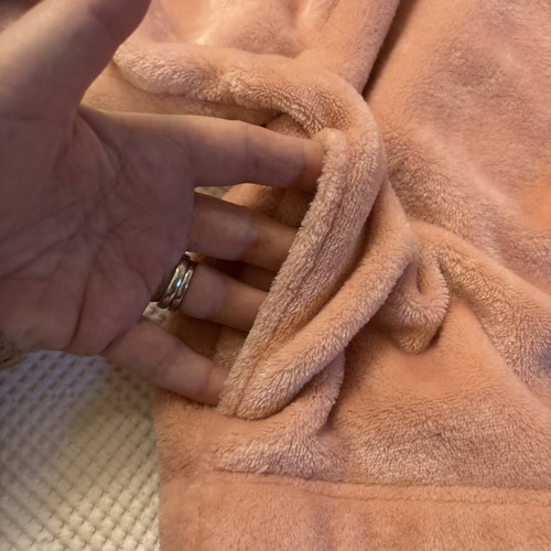 Hollister flauschiger rosa 1/4 Zip Pullover Damen weich kuschelig flauschig Kunstfell XS  - Bild 6 von 7