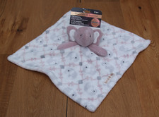 Blankets Beyond Baby Girl Security Blanket Elephants Mauve, Gray White