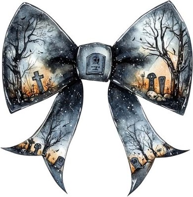 Halloween Kokette Schleife Wandbild Schlafzimmer Laptop Dekor Vinyl Aufkleber Abziehbild 6 Größen