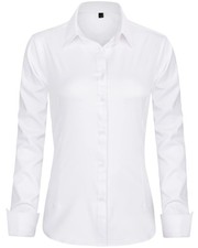 Womens Dress Shirts Long Sleeve Button Down Shirt Wrinkle-Free Business Casua...