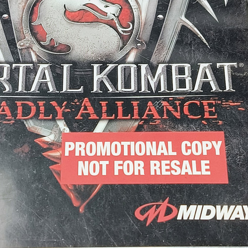 Mortal Kombat Deadly Alliance Microsoft Xbox Rare NFR Promotional Complete CIB - Picture 2 of 9
