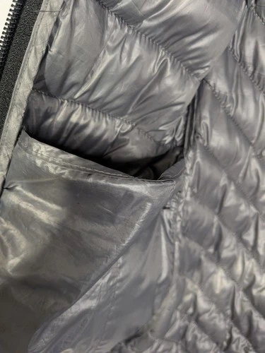 Nissan Men's Black Quilted Hooded Full Zip Puffer Jacket Size M image 7