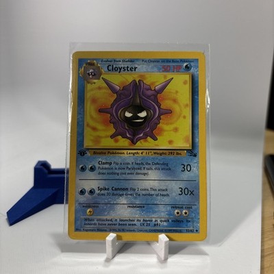 1995 cloyster pokemon card value Pokemon Cloyster Card 32/62 Rare Base Set Fossil 1999 1995 1996 Stage 2 TCG Used