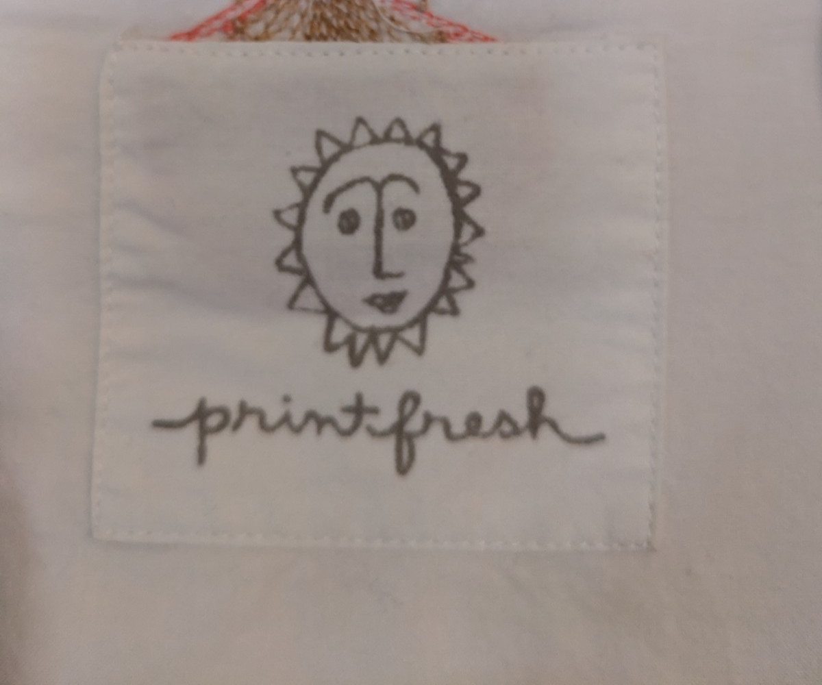 Print Fresh Beachcomber Button Down Sleepshirt/Go… - image 2