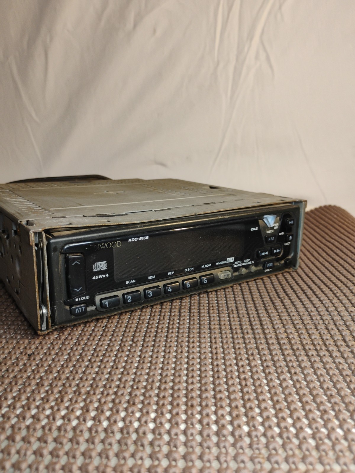 Old School Kenwood KDC-515S Detachable Face CD Receiver Am/fm/ Radio Untested