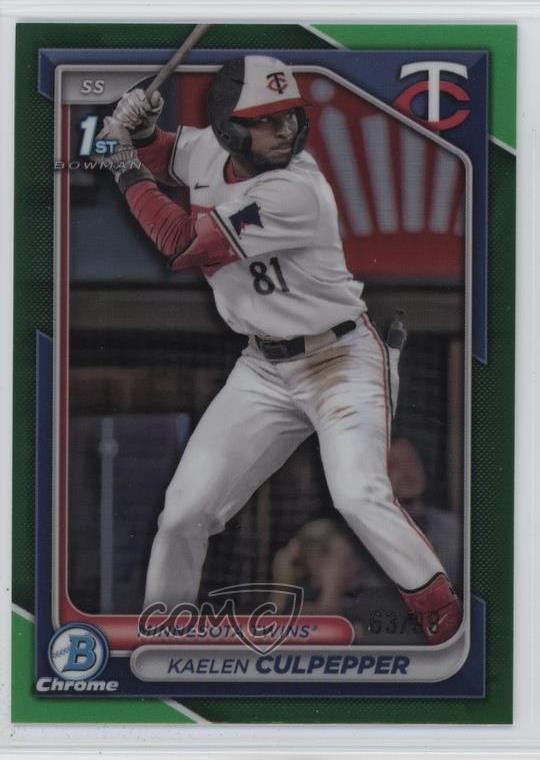 2024 Bowman Draft Chrome Green Refractor 53/99 Kaelen Culpepper #BDC-98 11o2