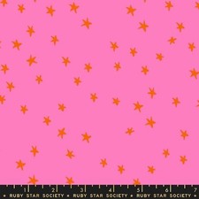 Fat Quarter Ruby Star Society "Starry" Vivid Pink Quilt Cotton
