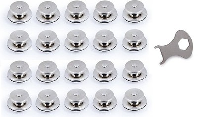 TENAX  Set 20/30/50/100 Stk. Edelstahl Oberteil für Planenstärke bis 2mm