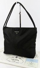 Authentic PRADA Black Nylon Tote Bag Purse 63594
