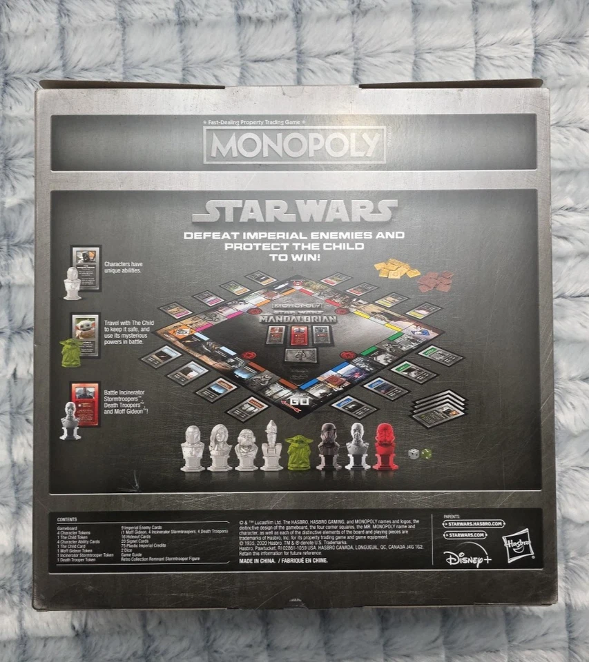 Hasbro Monopoly: Star Wars The Mandalorian Edition Game Board Figures - Image 2 of 4