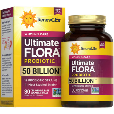 RenewLife WOMEN'S CARE Ultimate FLORA PROBIOTIC 50 BILLION 30 CAPSULES 03/2027