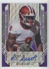 2021 Leaf Metal Draft Portrait Purple Wave 8/15 Stevie Scott III Auto 3wu