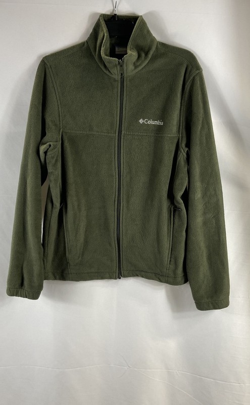 Columbia Women's Benton Springs Full Zip Fleece Jacket Olive Green Sz S