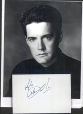Kyle MacLachlan - Signed Autograph Index Card & Photo Set -Twin Peaks -Blue Velv
