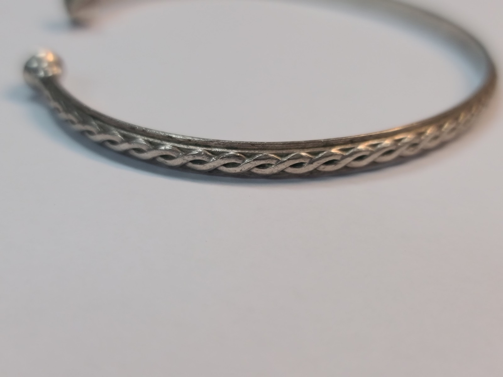 Sterling 925 Solid Silver Adjustable Cuff Bracele… - image 14