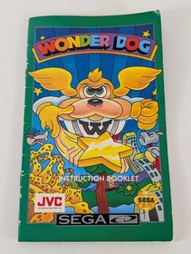 Wonder Dog (Sega CD, 1992) Disc & Manual/Instruction Booklet - Tested