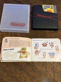 NES Super Mario Bros 3 Left Bros Cartridge, Left Manual, sleeve and Hard case!
