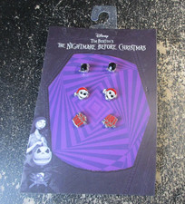 Disney's Tim Burton's The Nightmare Before Christmas Three PIece Earring Set Tri