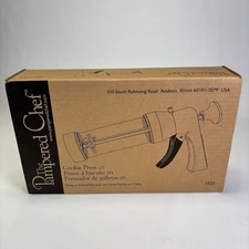 Pampered Chef Cookie Press #1525 In Original Box 16 Different Disc Patterns