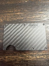 The Ridge RFID Blocking Wallet With Cash Strap Carbon Fiber PREOWNED