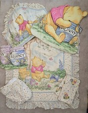 CLASSIC WINNIE THE POOH NURSERY SET RED CALLIOPE VINTAGE 1996 COMFORTER  MORE