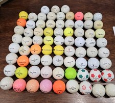 Lot of 75 Mixed Golf Balls-Premium Brands Titleist Callaways Top Flight Etc