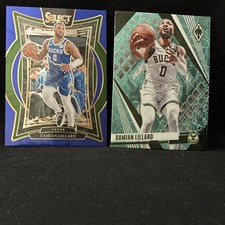 🏀 Panini Damian Lillard Milwaukee Bucks Select & Phoenix 2Card Lot 🏀