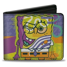 Bi-Fold Wallet SpongeBob SquarePants Winking Pose Multi Color