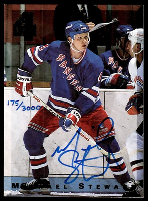 #ad 1994 Classic 4 Sport Autograph 3000 Michael Stewart Rangers $4.99