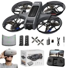 VR FPV Drone with Camera and VR Glasses for Beginners, Brushless Motor, Altit...