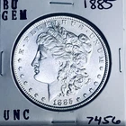 1885 BU GEM MORGAN SILVER DOLLAR UNC MS+++ U.S. MINT RARE COIN 7456