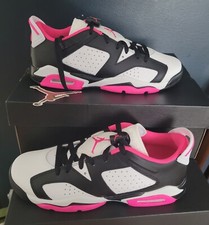 NEW AUTHENTIC AIR JORDAN 6 RETRO LOW GS "FIERCE PINK" US 6 Y