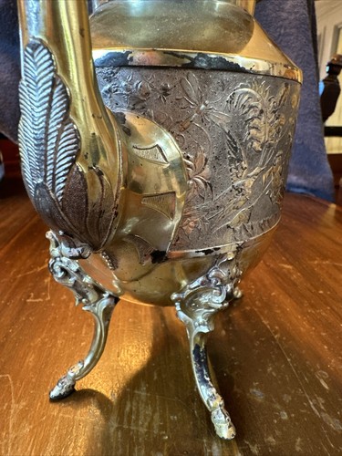 Fabulous Silver Plate, Teapot, Nouveau Woman Sea Scene Serpents Wilcox - 第 4/12 張圖片