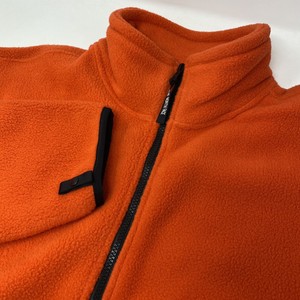 north face fleece orange
